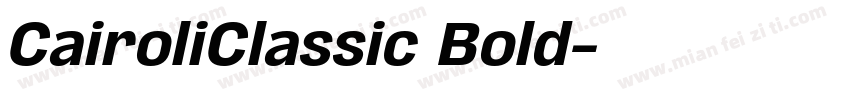 CairoliClassic Bold字体转换